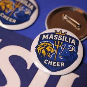 Pins métal Massilia Cheer – Logo officiel (5,8 cm)